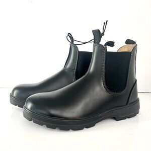 NWOT Aquatherm Bryanna Black Leather Pull On‎ Water Resistant Chelsea Boots Sz 9